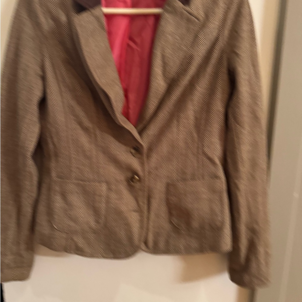 Isaac Mizrahi for Target Women’s Herringbone Blazer with elbow patches